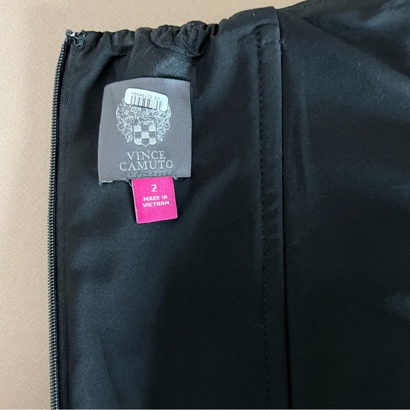 Vince Camuto Sleek Black Off Shoulder Sheath Dress - Picture 11 of 16